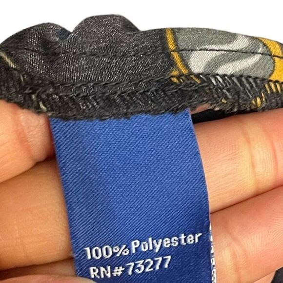 APT. 9 Belted Knee Length Dress Womens M Black Baroque Watches Sunglasses Casual - Picture 10 of 12